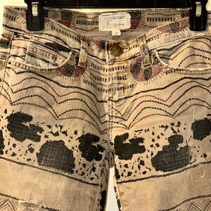 Current Elliott camo inspired skinny leg jeans size 26